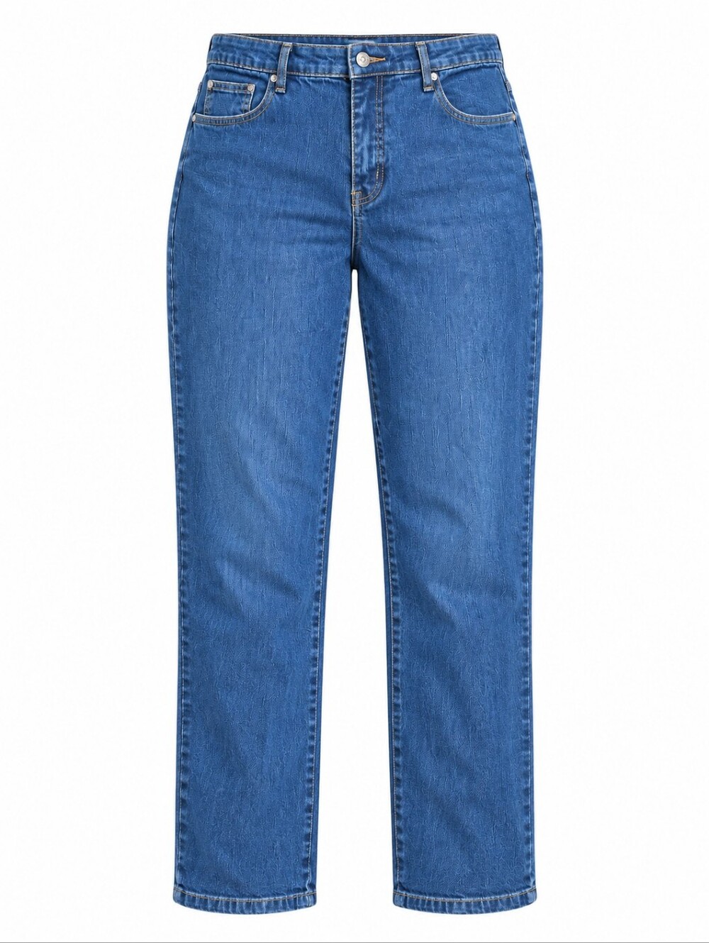 COS JEANS | Embroidered Beaded Stretch Straight Leg Jeans | 14W